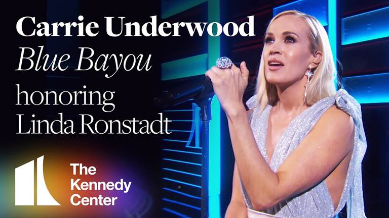 Carrie Underwood performing at the Kennedy Center Honoros