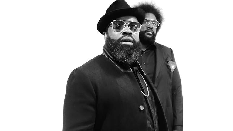 2 members of The Roots: Black Thought  and Ahmir 鈥淨uestlove鈥� Thompson